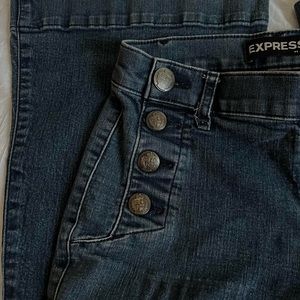 low rise express jeans